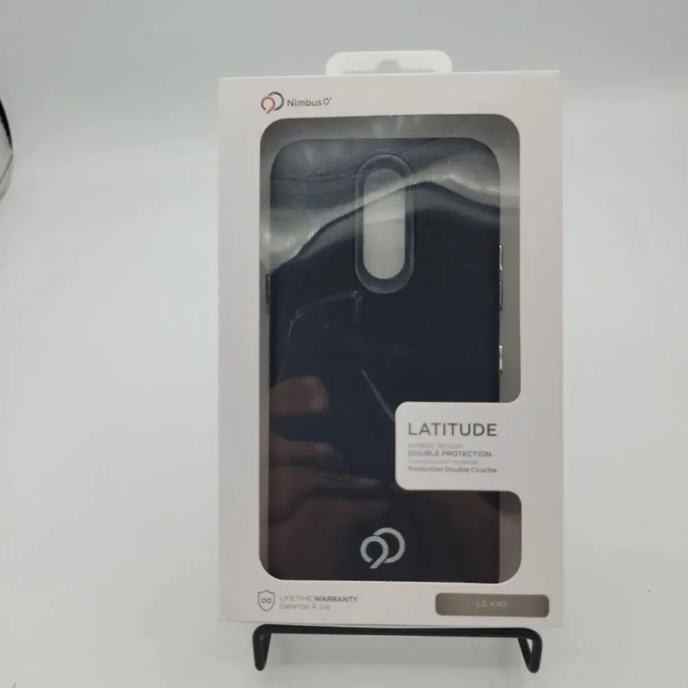 Latitude Hybrid Leatherette Case for LG K40 - Black